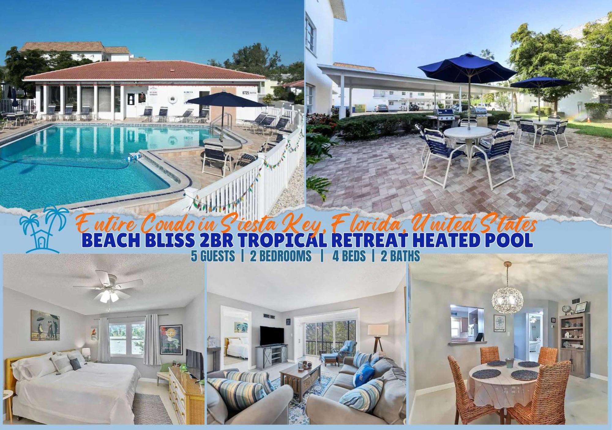 2 Bed 2 Bath Centrally Located On Siesta Key Βίλα Σεϊρασότα Εξωτερικό φωτογραφία